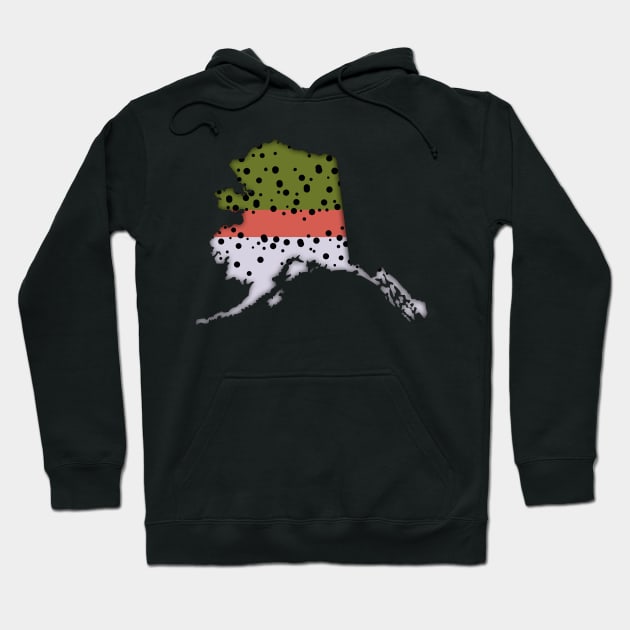 Alaska Rainbow Trout Love Hoodie by somekindofguru